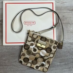 Coach Kristen Swing Bag Crossbody Purse Neutral Tones No B1069-43725